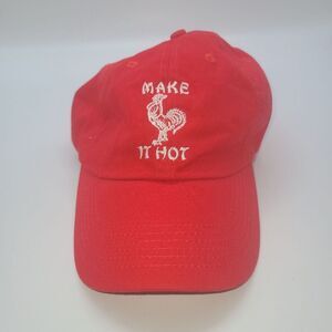 Petals and Peacocks "Make it Hot" Sriracha Theme Baseball Hat